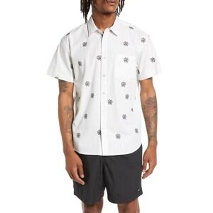 OBEY Organic Blaine Flower Button-Up Shirt Men's Size XXL NWT